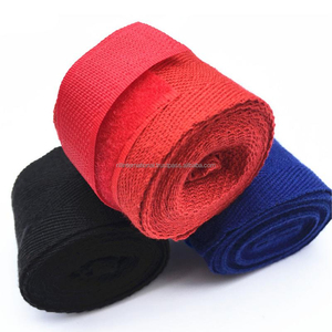 Cotton Boxing Hand <b>Wraps</b> Red <b>Black</b> Blue Durable Training Wrist Support for MMA Muay Thai - Product Image 2