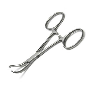 Équipement vétérinaire Backhaus, pinces chirurgicales vétérinaires en acier inoxydable, pince à serviette pour microchirurgie avec caractéristiques droites et courbées - Product Image 2