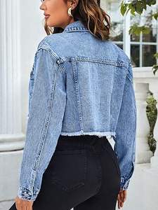 Veste boutonnée à manches longues pour femme ROMEO INDUSTRY, hiver, unie, avec logo sur le devant, respirante, écologique, anti-plis, tricotée, ourlet brut - Product Image 2