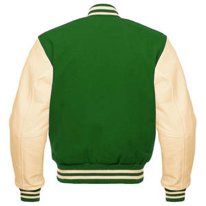 Chaquetas Varsity de Algodón Personalizadas para Hombre al por Mayor, Chaquetas Varsity de Alta Calidad con Mangas de Cuero, Última Moda - Product Image 2