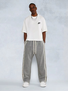 Camisetas Oversize Boxy Largas para Hombre, OEM, de Algodón Jersey, Hombro Caído, Ajuste Holgado, Tejido Pesado, Estampado Personalizado, Venta al por Mayor, Ropa de EE. UU. OEM - Product Image 1