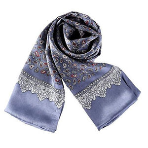 Pañuelo de Seda Floral Cuadrado Ligero Personalizado para Niñas, Pañuelo Multifuncional Clásico de Satén Suave con Estampado - Product Image 5