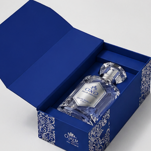 Elegante Caja de Perfume Azul Rey con Tapa Magnética - Product Image 3