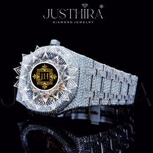 High Quality Luxury Hip Hop <b>Skeleton</b> Quartz Diamond <b>Watch</b> Full Iced Gold Finish Men Statement Style Available Best Price - Product Image 2