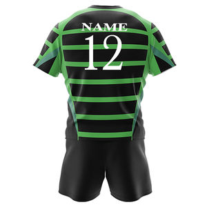 Nuevo Conjunto de Uniforme Deportivo de Rugby al por Mayor, Uniforme de Rugby de Alta Calidad de Secado Rápido, Uniforme de Rugby con Logotipo Personalizado Lavable - Product Image 3
