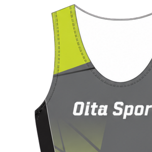 Black and Lime Green Rowing Champ Suit <b>Mens</b> Sleeveless Competition Uniform Performance Racing <b>Singlet</b> Custom Wholesale Team - Product Image 4