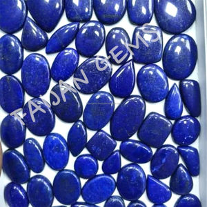 Cabochon de pierres précieuses en vrac LAPIS LAZULI naturelles polies en forme de mélange et tailles pour la fabrication de pendentifs de bijoux - Product Image 1
