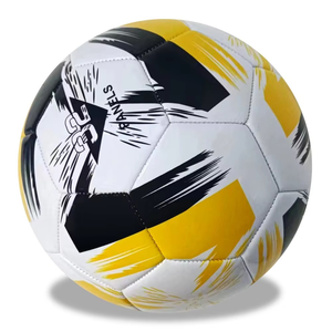 Ballon de football professionnel léger en cuir PU du fabricant, pour adultes et jeunes, entraînement, cousu à la machine, logo personnalisable - Product Image 3