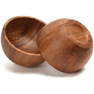 Tazón para Mezclar Frutas de Madera Maciza Hecho a Mano, de Alta Calidad, Personalizado para Utensilios de Cocina, con Acabado Oscuro para la Mesa - Product Image 5