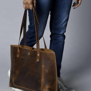 Luxury Quality Women's Classic Canvas Leather <b>Bag</b> at Best Price - Product Image 6