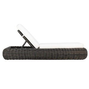 Tumbona de Ratán de Lujo para Exteriores con Respaldo Ajustable y Cojín Impermeable – Cama de Día Moderna para Piscina, Resort, Villa - Product Image 3