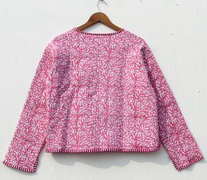 Nueva llegada de algodón hecho a mano chaqueta Kantha indio hecho a mano parche trabajo abrigos Boho chaqueta acolchada para mujer - Product Image 3