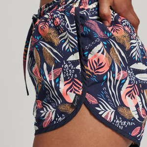 Shorts de Punto con Estampado Floral para Mujer, Cintura Media, Cordón Ajustable, Corte Holgado, Estilo Casual, Transpirables, con Bolsillos - Product Image 6