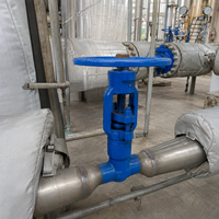 Vanne à soupape industrielle API, classe 1500, en acier forgé, haute température, avec volant, raccordement par soudure bout à bout, DN50, pour centrale électrique