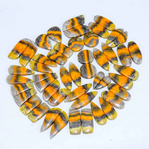 Par de Cabujones de Jaspe Abejorro Natural al por Mayor, Pares a Juego de Piedras Sueltas de Abejorro para Fabricación de Joyas y Pendientes - Product Image 6