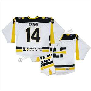 Nueva Camiseta de Hockey sobre Hielo Personalizada, OEM, Poliéster/Algodón, Transpirable, de Secado Rápido, Camisetas de Hockey Cortas con Estampado Personalizado, Bordado 3D - Product Image 3
