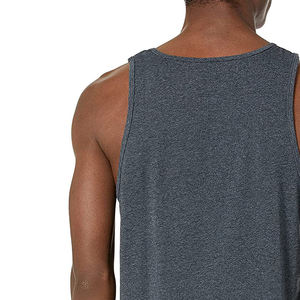 Servicio OEM, Alta Calidad, Bajo Precio, Último Diseño, Camiseta sin Mangas de Gran Tamaño, Cuello en V, Tejida, Informal, para Hombre, Transpirable, de Secado Rápido - Product Image 5