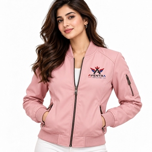 2026 <b>Women</b> Bomber Jackets <b>Windbreaker</b> Breathable Custom Logo Design Plus Sized <b>Women</b> Bomber Jacket OEM Service Best Selling - Product Image 1