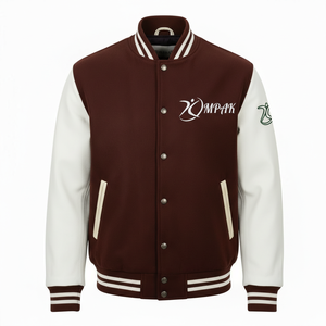 Veste universitaire unisexe authentique de style américain avec doublure matelassée, broderies et patchs, style streetwear viral, durable, à capuche, pour l'hiver - Product Image 1