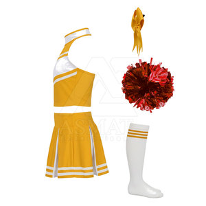 Uniforme de Animadoras Escolares, Conjunto de Dos Piezas de Poliéster, Traje de Baile para Actuaciones en Equipo 2026 - Product Image 4