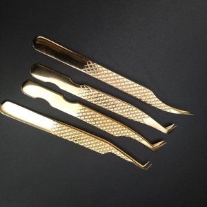 Pinces à cils en acier inoxydable pour extensions de cils, outil professionnel d'extension de cils 179 - Product Image 1