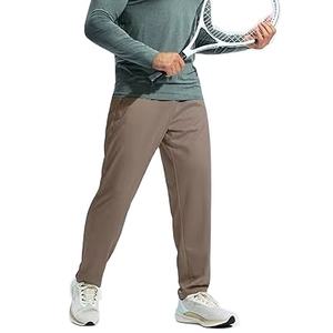 Pantalon de survêtement pour homme avec poches zippées Pantalon athlétique en maille légère pour homme avec fond ouvert Workout Gym Running - Product Image 1
