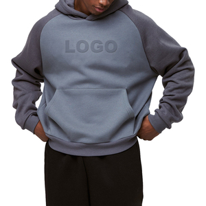 Sweat-shirts d'hiver personnalisés en molleton gaufré 3D 220g Polyester/Coton Haute Qualité Couleur Contrastante Épaules Tombantes Imprimé Rapide - Product Image 1