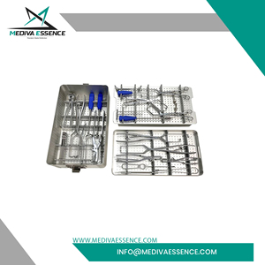 Ensemble d'instruments chirurgicaux orthopédiques manuels pour opérations de reconstruction avec plaques, certifié ISO13485 Classe I, mediva essnce - Product Image 5