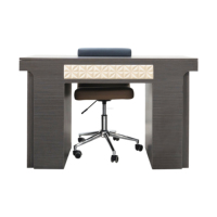 NEO NEOBA.NT09 Tables à ongles durables en contreplaqué et MDF écologique, avec plateau en marbre, design moderne et élégant, couleur personnalisée Vietnam, anti-poussière
