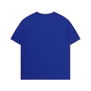 เสื้อยืดคอกลมแขนสั้นผู้ชายคุณภาพสูงขายส่ง ผ้าฝ้ายแท้ 100% น้ำหนัก 250 กรัม ซักแล้ว แห้งเร็ว ระบายอากาศได้ดี ขั้นต่ำ 1 ตัว - Product Image 1