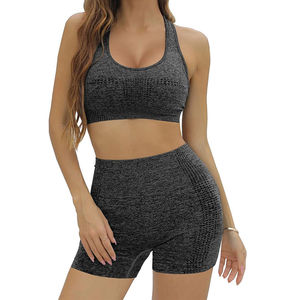 Ensemble soutien-gorge de sport sans couture pour femme, plusieurs couleurs, respirant, taille haute, pour l'entraînement - Product Image 4