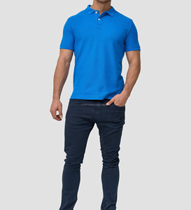 เสื้อโปโลสำหรับผู้ชายเสื้อโปโลแบบเรียบง่ายพิมพ์ลายได้ตามต้องการ - Product Image 1