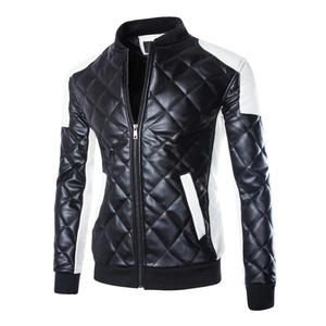 Dernier design, veste en cuir écologique pour homme, col rabattable, en peau de mouton de haute qualité, confortable, coupe-vent, manches longues - Product Image 6