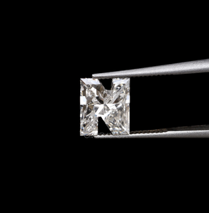 Diamante único de 1 quilate con corte en forma de letra N, cultivado en laboratorio, VVS-VS, color E,F, CVD, piedra suelta de fantasía, diamantes alfabéticos cultivados en laboratorio hechos a pedido - Product Image 1