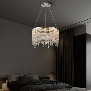 Lampadina moderna e moderna lampada a sospensione in cristallo di lusso da 15.7 pollici, lampada da soffitto e lampadario - Product Image 5