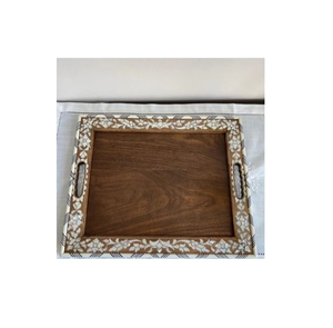 Bandeja de madera y nácar para regalos personales y presentación elegante, bandeja decorativa, últimas piezas, bandeja para chocolates - Product Image 3