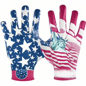 Gants de football personnalisés pour receveurs, respirants, extensibles, fabrication OEM sous marque privée pour les distributeurs de vêtements de sport - Product Image 3