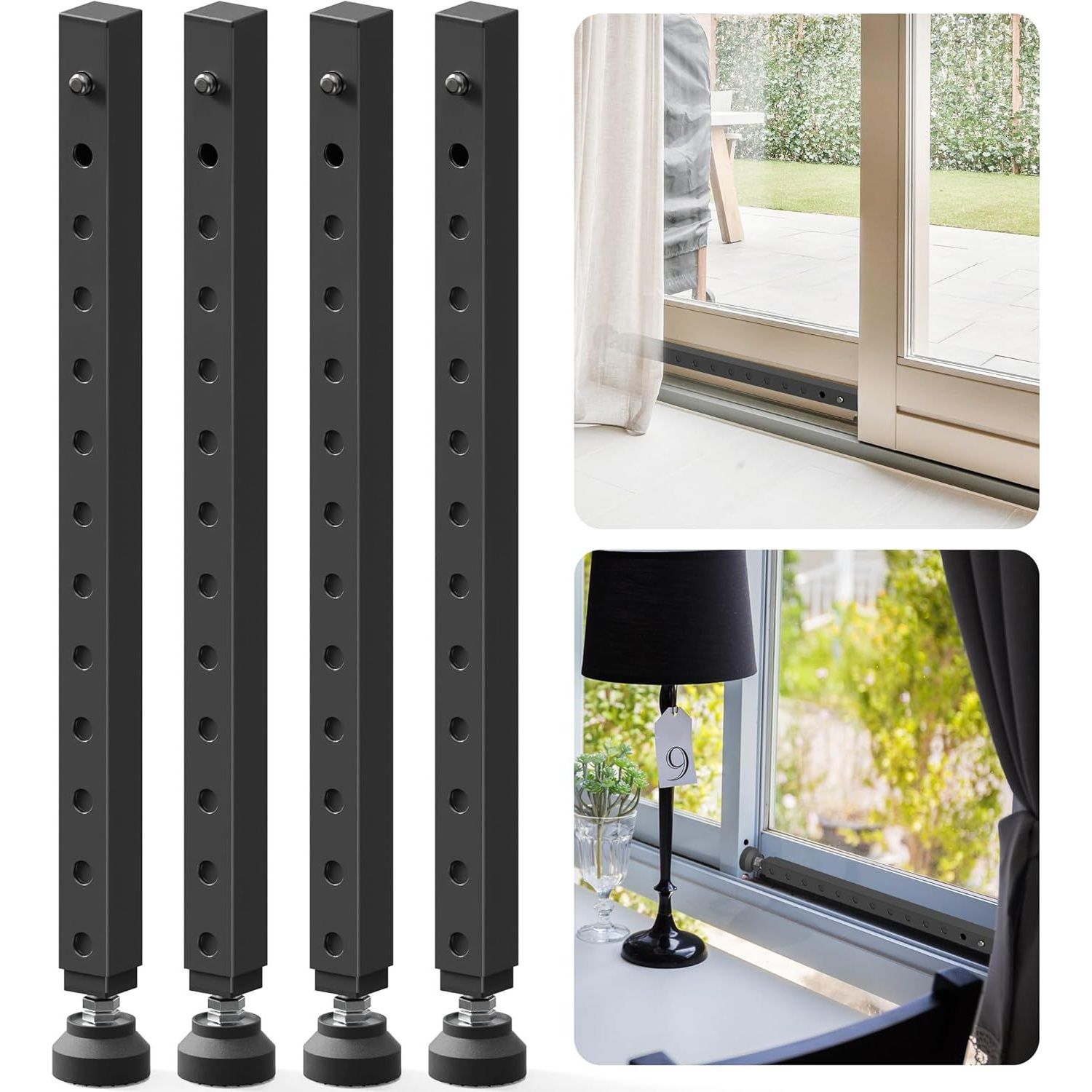 Confezione da 4 pezzi colore nero