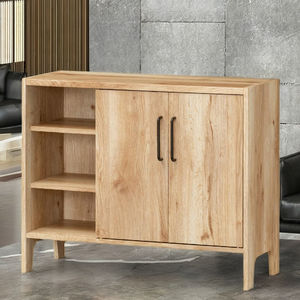 Mueble de TV de Madera Maciza de Diseño Moderno y Lujoso Shirai P14-01 con Armario de Almacenamiento, Juego de Muebles para Sala de Estar, Decoración para Oficina en Casa - Product Image 1