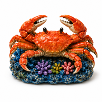 Collection d'aimants de réfrigérateur 3D en résine, animaux marins modernes (tortue de mer, dauphin, poisson-pieuvre), autocollants magnétiques, vente en gros