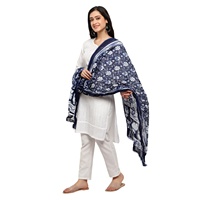 Gratis desainer etnis India untuk wanita Dupatta Stole warna-warni bordir katun Linen Crepe Polyester Georgette wanita gratis India