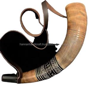 Portavasos de Cuero Pulido Estilo Animal con Taza de Cuerno para Bebedores Religiosos y Amantes de los Vikingos - Product Image 5