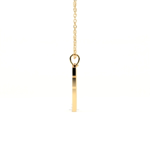 Colgante de Cruz Chapado en Oro de 18K con Diamantes Cultivados en Laboratorio Aarinya, con Diamantes Redondos de Corte Brillante, Joyería Unisex para Bodas y Fiestas - Product Image 2