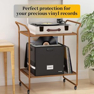 Có thể khóa Vinyl kỷ lục lưu trữ hộp chống cháy và không thấm nước Kỷ Lục tổ chức mà giữ hơn 100 hồ sơ duy nhất (12 inch) - Product Image 6