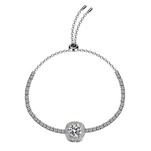 Pulsera de Moissanita con Incrustaciones de Alta Calidad, Claridad VVS, Chapada en Oro de 18K, Joyería de Regalo para Uso Diario, Disponible para Mujer - Product Image 2