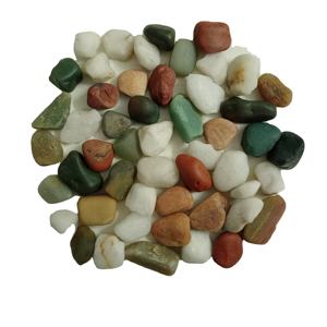 Décorateur de jardin spécial Agate naturelle multicolore Gravier et galets lisses Cailloux mixtes pour villa - Product Image 1