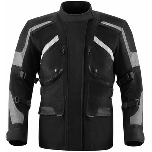 Veste de moto touring personnalisée homologuée CE, imperméable, pour la conduite aventure, avec bandes réfléchissantes, équipement de protection pour moto - Product Image 1