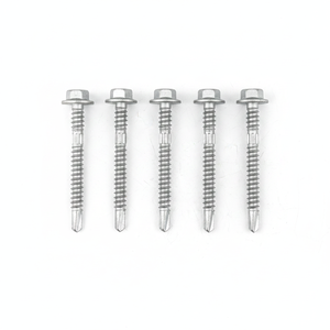 Self-Drilling Screws Washer Head Zinc/Hot-Dip Galvanized Carbon Steel Metric/Inch Standard Thread Class 8 - Product Image 1