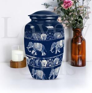 Urna Conmemorativa Familiar de Elefantes, Sublime Lugar de Descanso para Cenizas, Recuerdo Decorativo, Tributo - Product Image 2