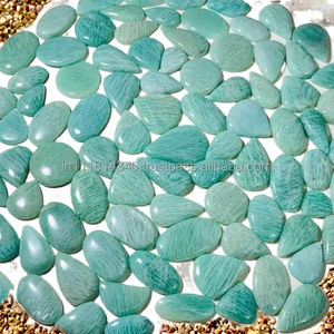 Listo para vender, amazonita Natural cabujón de alta calidad, piedras preciosas sueltas de cristal de Rubí, pedido mínimo, 100 Uds., joyería de luz óptica - Product Image 2